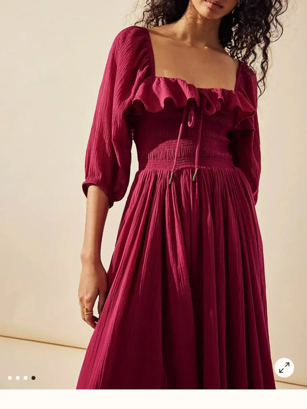 Free People Oasis Midi Dress - Picture 7 of 8